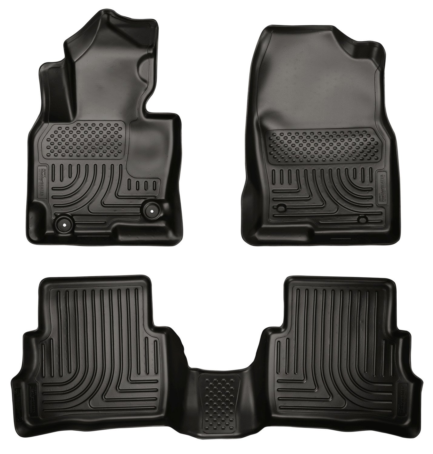 Husky Liners Weatherbeater | Fits 2013-2016 Mazda CX - 5, Front & 2nd Row Liners - Black, 3 pc. | 99731