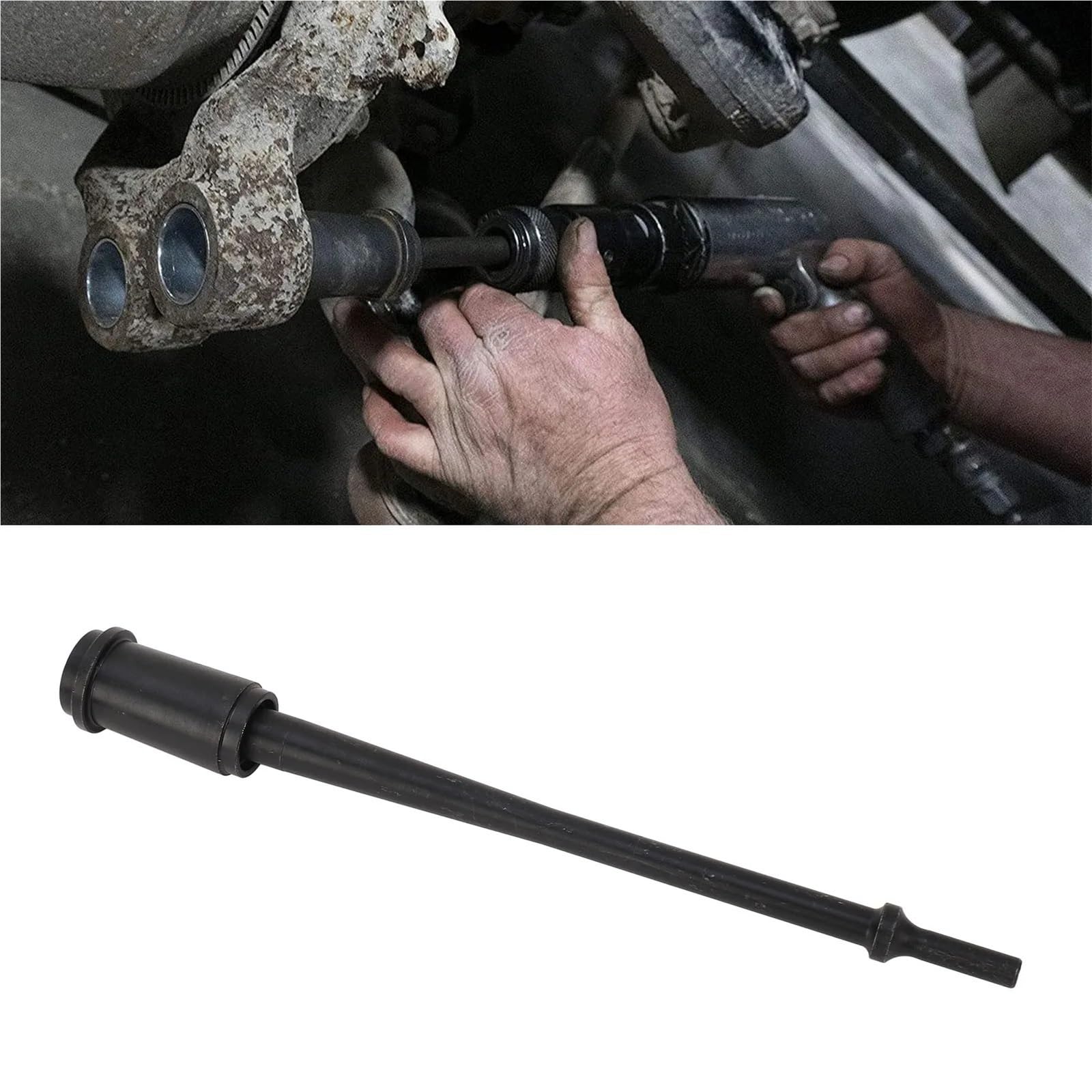 Destornillador neumático de bujes con pasador de anclaje largo 29450, herramienta compacta de extracción e instalación para remolque de camión Extractor de cubo de rueda Herramientas para el co