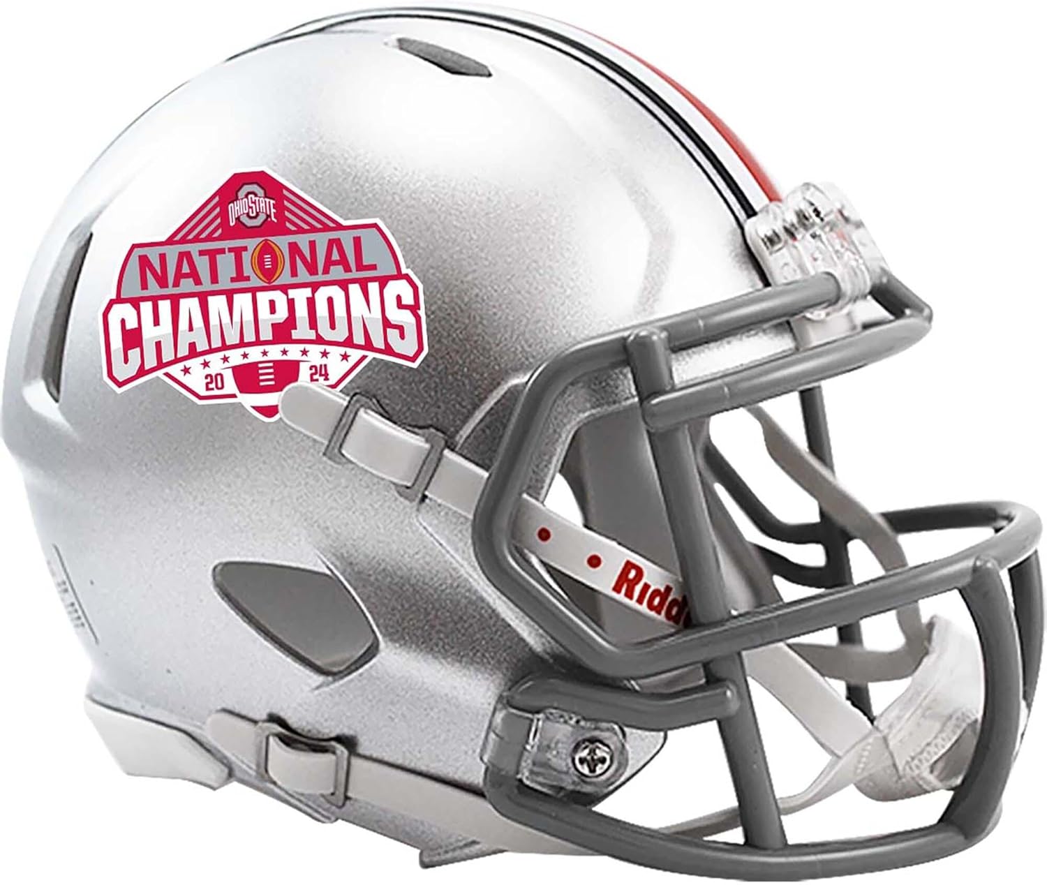 Ohio State Buckeyes Riddell 2024 College Football Playoff Champions Speed Mini Helmet - College Mini Helmets