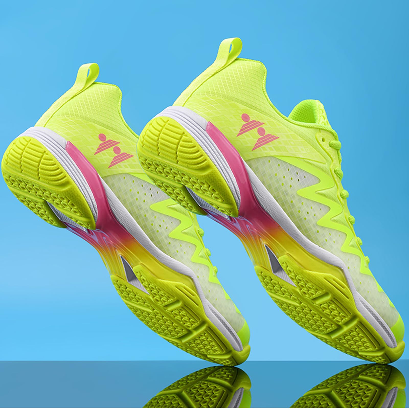CUTEHEELS Buty halowe z płyt węglowych – oddychające buty do badmintona i tenisa ze wzmocnieniem TPU