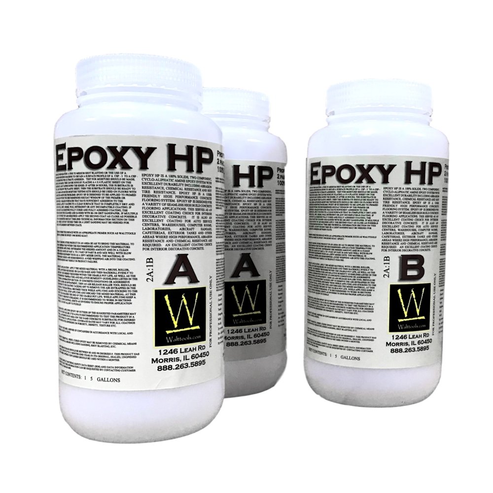 TI Epoxy HP | Durable, Two-Part, Decorative Coating for Stained Concrete Surfaces (3 Quart)