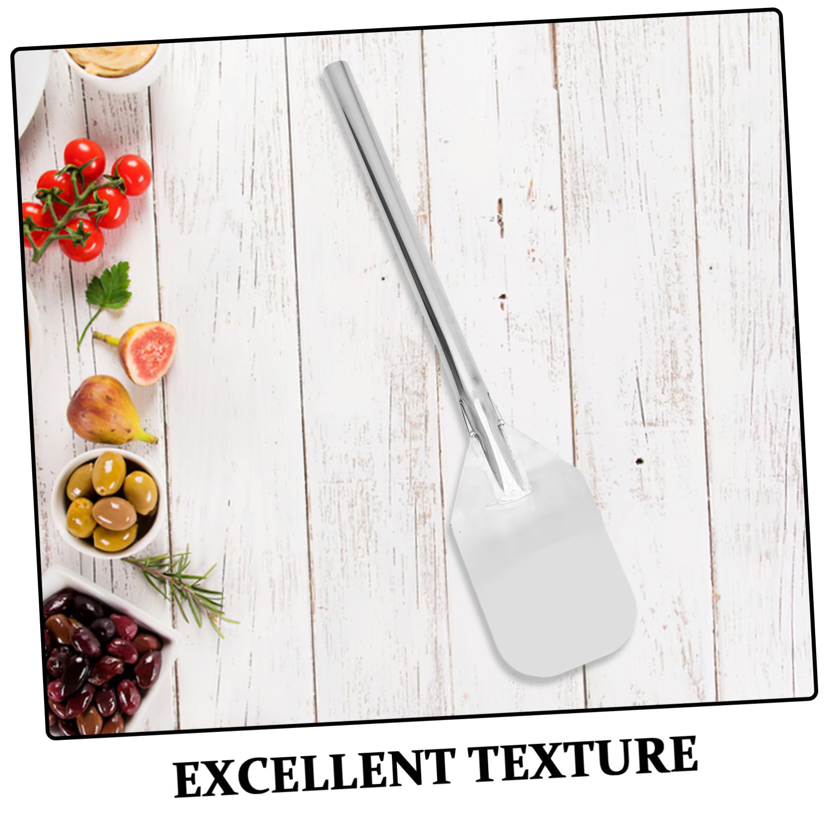 Paleta Mango Largo Mezcladora de 24 Pulgadas de Acero Inoxidable para Cocina Profesional y Elaboración de Cerveza, para Grandes Lotes y Fermentación
