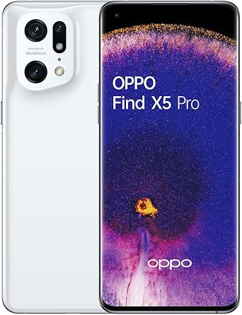 Oppo Find X5 Pro 5G Dual 256GB 12GB RAM Factory Unlocked GSM Only | No CDMA - not Compatible with Verizon/Sprint China Version | No Google Play Installed - White
