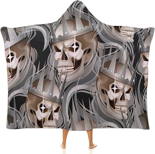 Manta con capucha y capa suave y acogedora de terciopelo ártico para mujeres y hombres