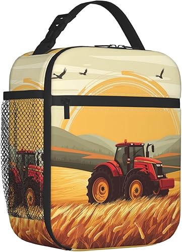 Miniatura 2 de Lonchera de tractor para mujeres y hombres, lonchera aislada, reutilizable, portátil, bolsa de almuerzo, hielera, impermeable, contenedor de