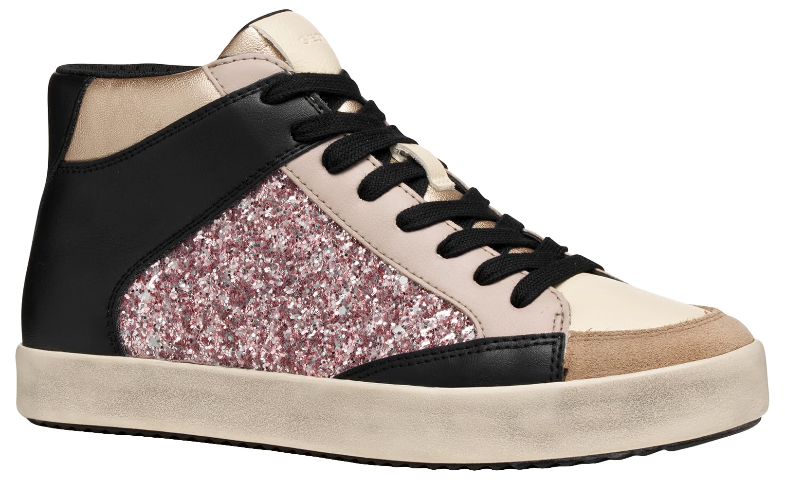 Geox Women's D Blomiee Trainers, Beige, 4 UK