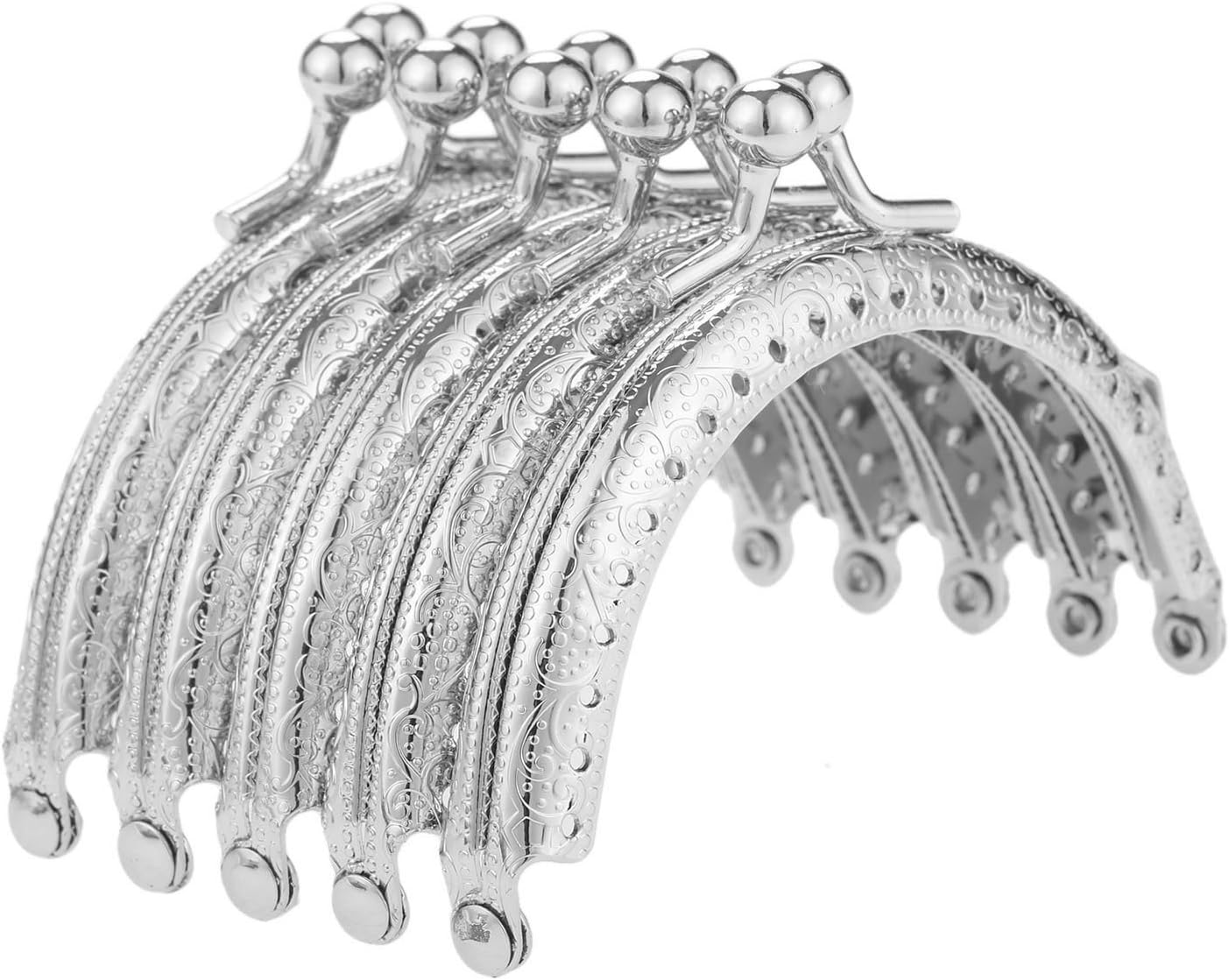 5Pcs Retro Metal Bag Clasp,8.5cm Purse Clasp Frame