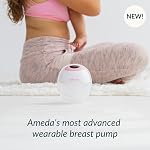 Tire-lait portable Ameda GLO | Tire-lait mains libres, portable, électrique, sans fil, qualité hospitalière | Essentiels pour l'allaitement | Essentiels pour l'alimentation des bébés