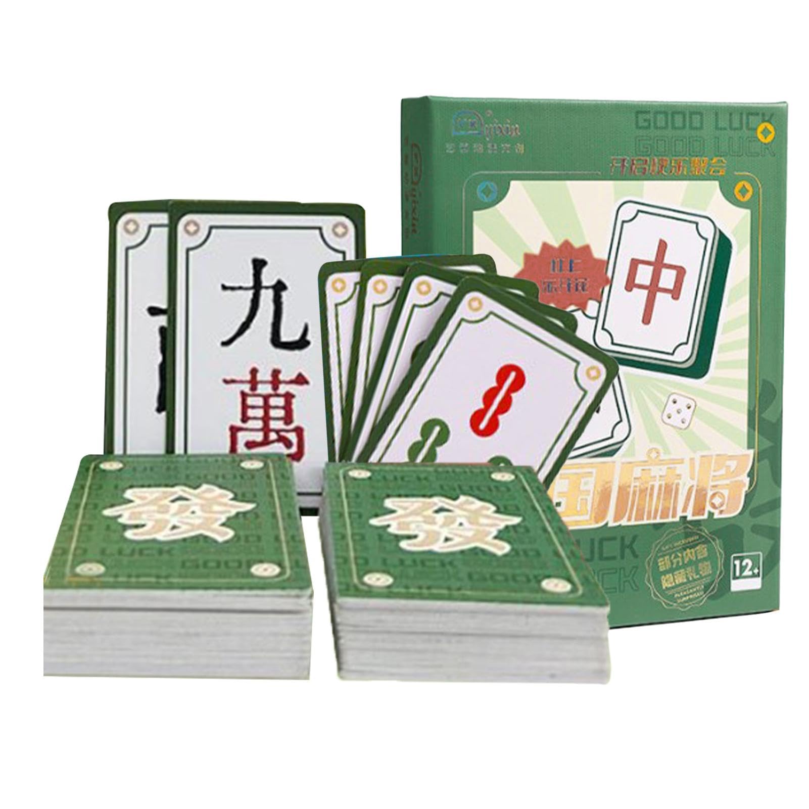 Ensemble De Mahjong Portable, Ensemble De Cartes Mahjong | 146 Pièces