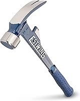 Estwing E6-24TM Hammertooth 24 oz Rip Claw Hammer - USA Made Straight Claw, Milled Face, Shock Reduction Grip