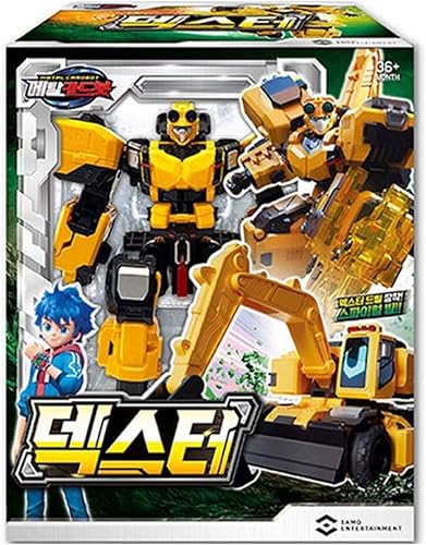 Metal Cardbot Dexter Poder Amarillo Poder Taladro de Pala Transformar Tarjeta de Coche Robot