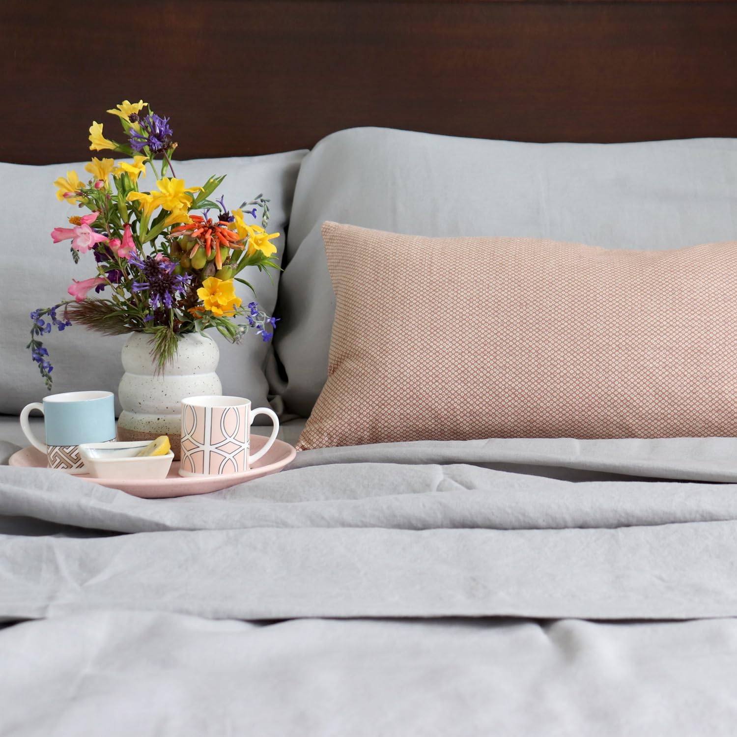Huddleson Gold Camel Linen Sheet Set Breathable French Flax Woven in Italy European Luxury Quality Sheets - King Size