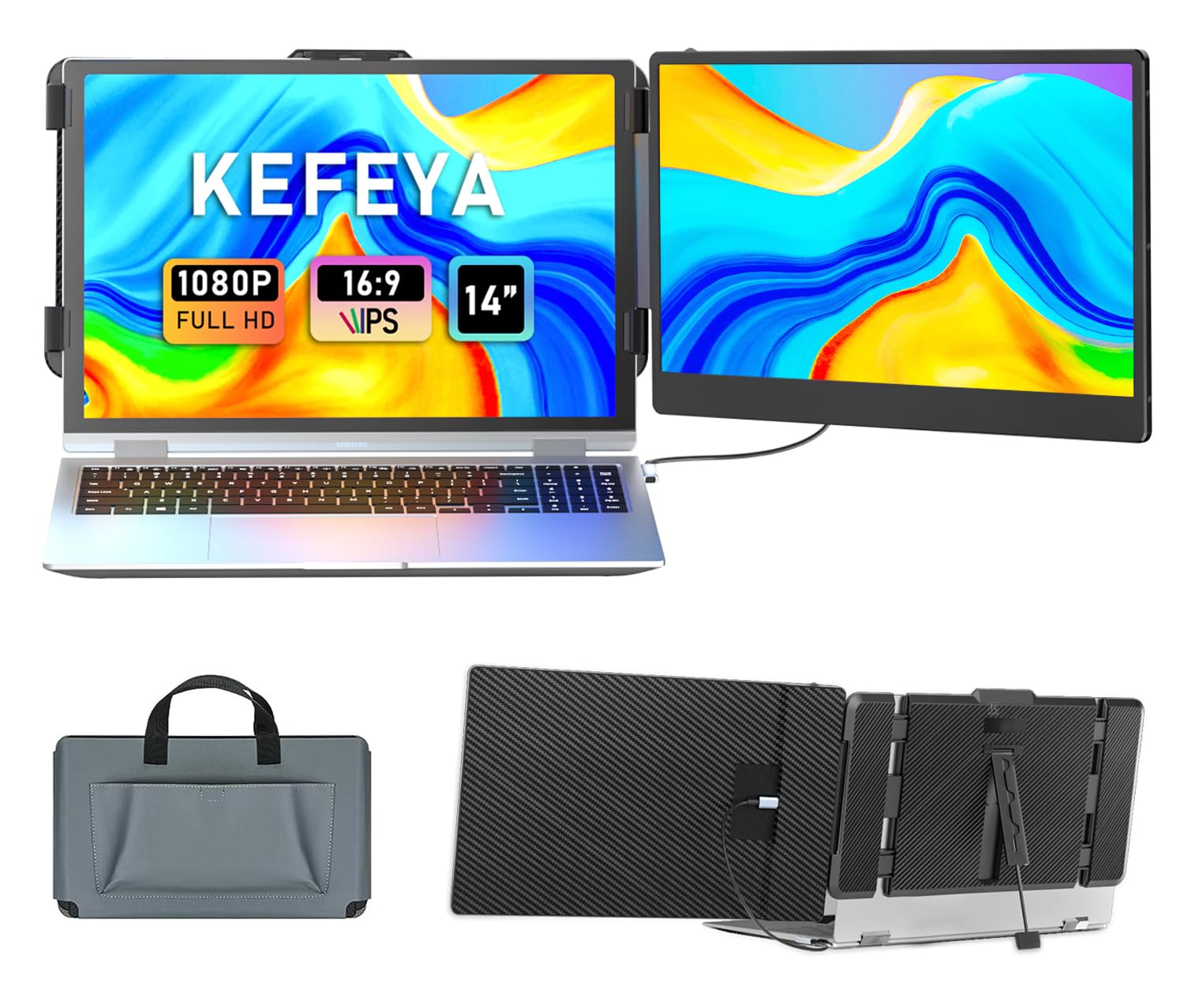 Extensor de pantalla de laptop KEFEYA de 14