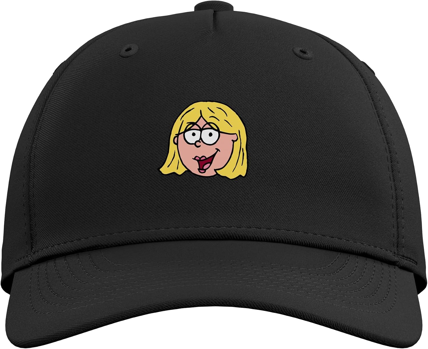 Disney Lizzie McGuire Cartoon Lizzie Iconic Big Face Logo Adjustable Baseball Hat image 2