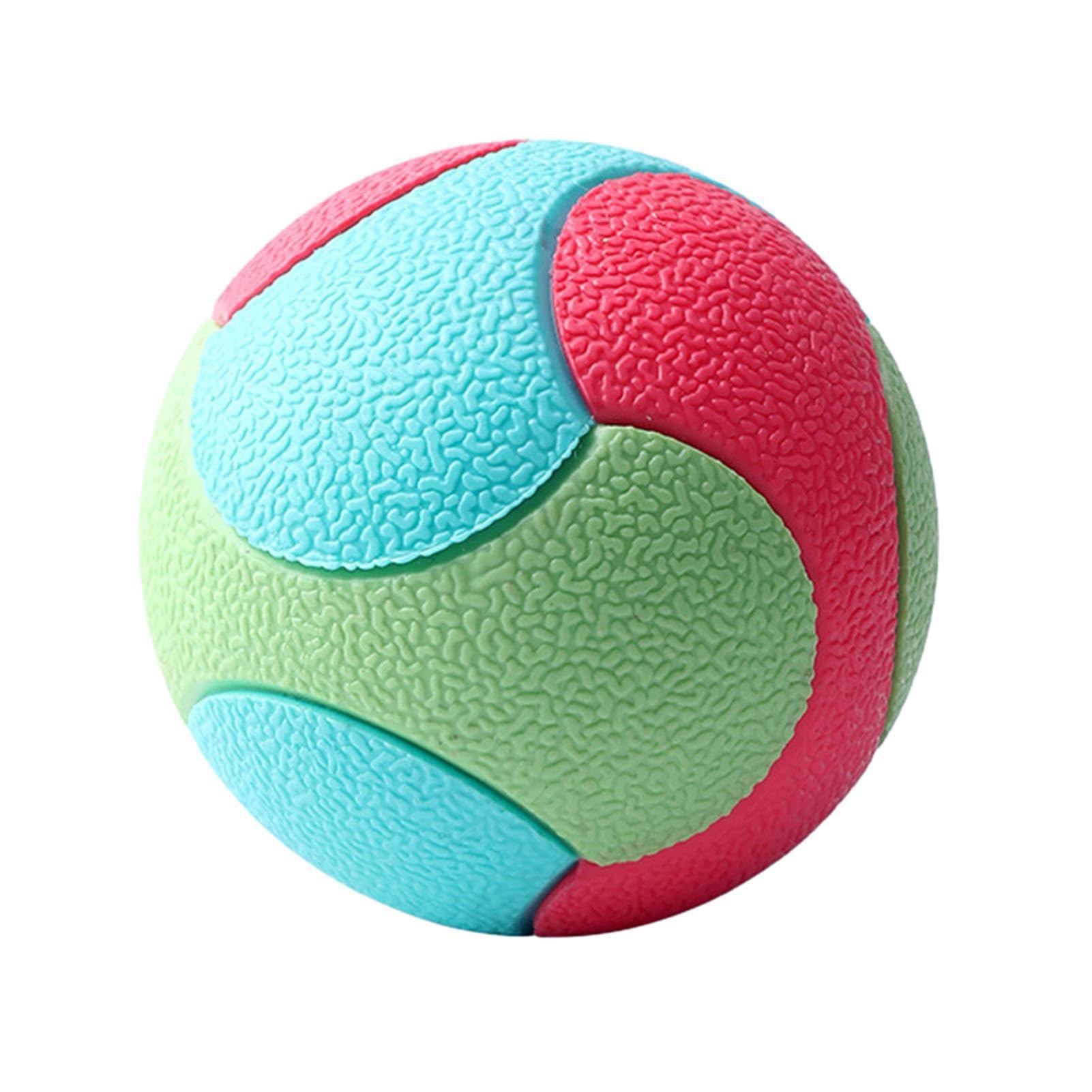 Balls For Dogs - Squeaky Bite-Resistant Rubber Balls | Puppy Interactive Rolling Toys | Food-Grade Training & Exercise