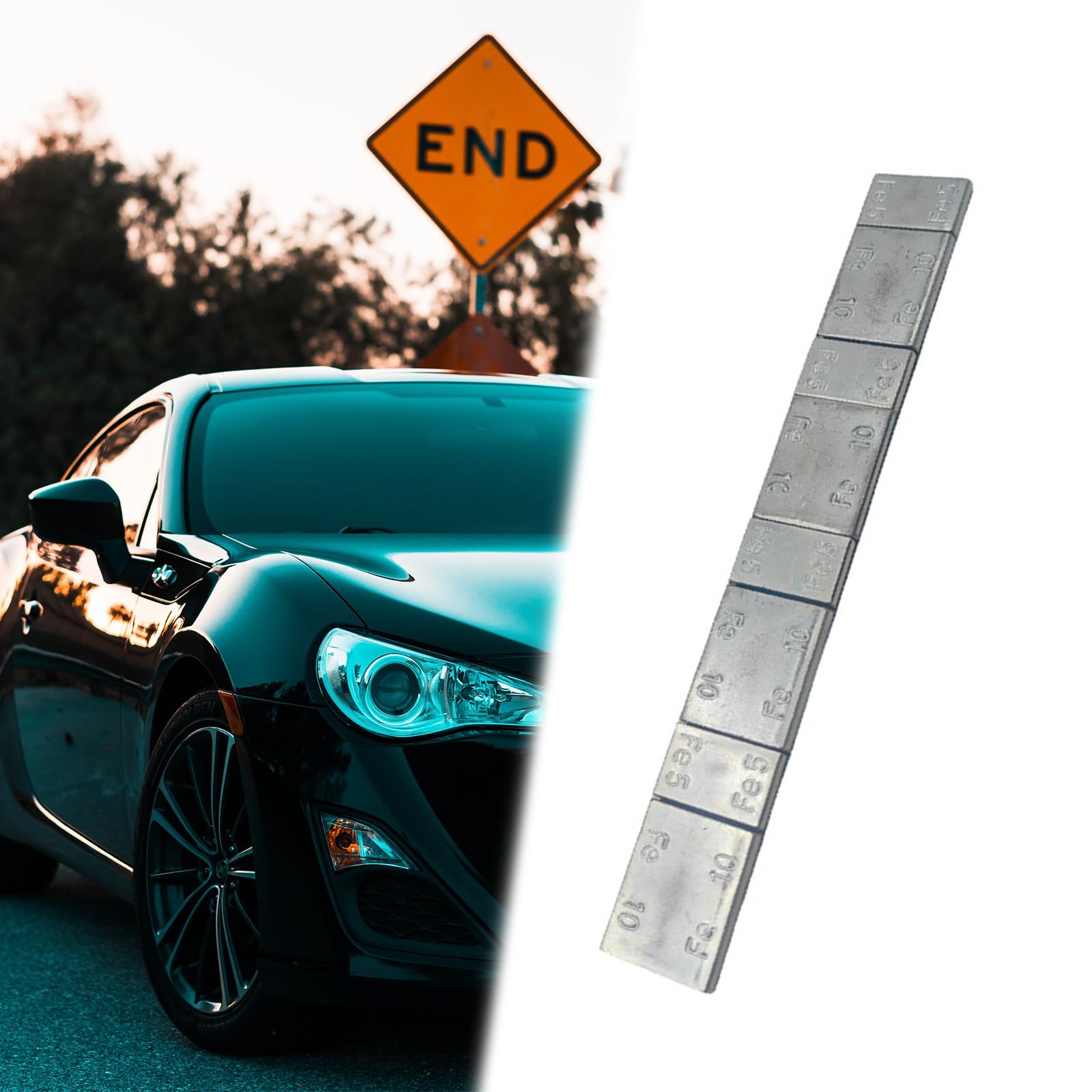 50 tiras de equilibrio de neumáticos de hierro, equilibradores de ruedas de hierro, equilibradores de peso para neumáticos de coche, herramientas automáticas