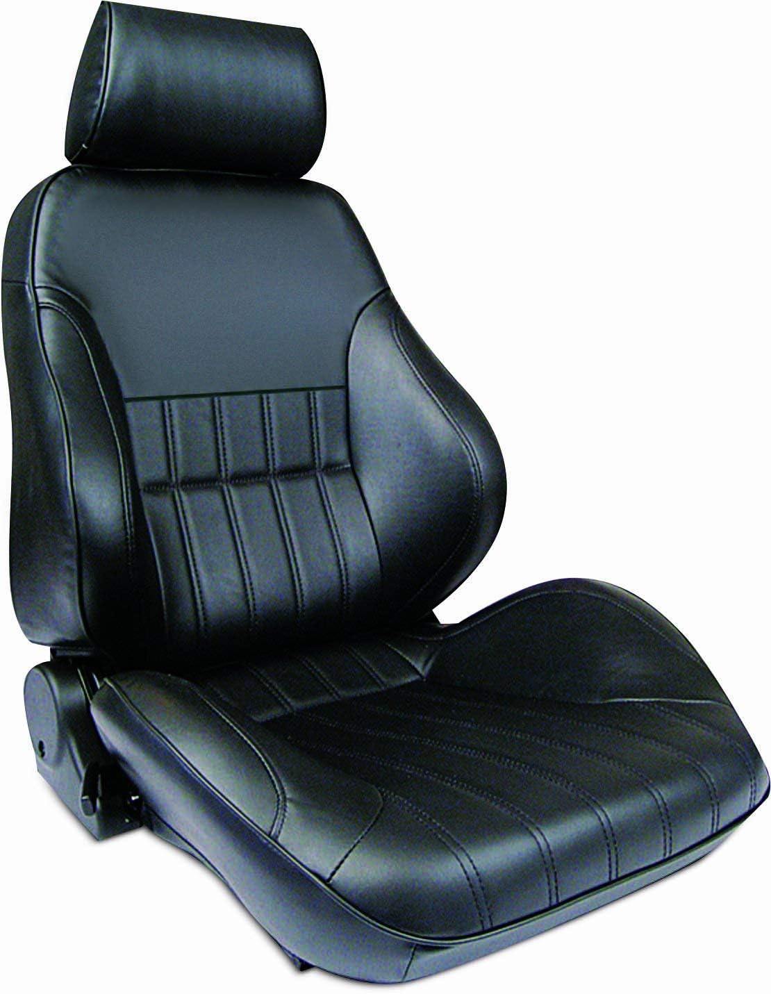 ProCar by Scat Rally Smooth Back Recliner Left Black Vinyl