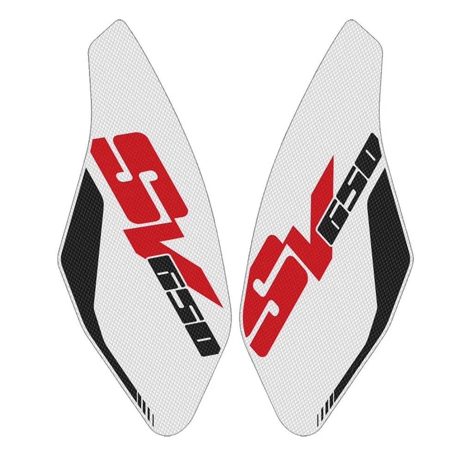 Adesivi per paraserbatoio Adesivo Serbatoio Carburante Moto Antiscivolo per Suzuki SV650 SV 650 2017-2022 Adesivi Serbatoio Carburante Laterali Decalcomania Impermeabile(Bianco)