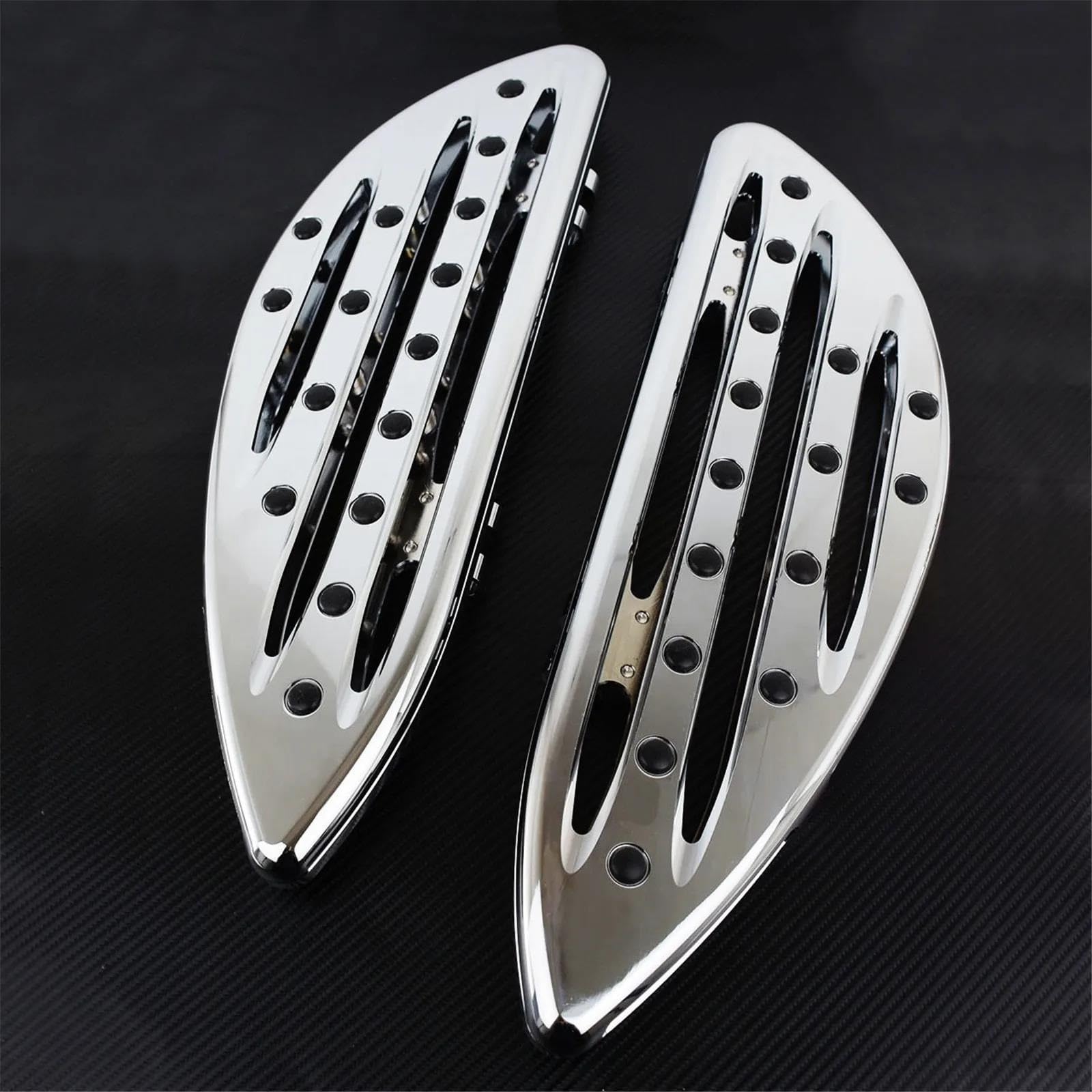 Estriberas Traseras Motocicleta Para HAR&LEY Touring Softail FL Estriberas Cromadas Para El Suelo Conductor Tablero Pie Delantero Palanca Cambio Talón Almohadilla Pedal Freno Estriberas Motocicleta