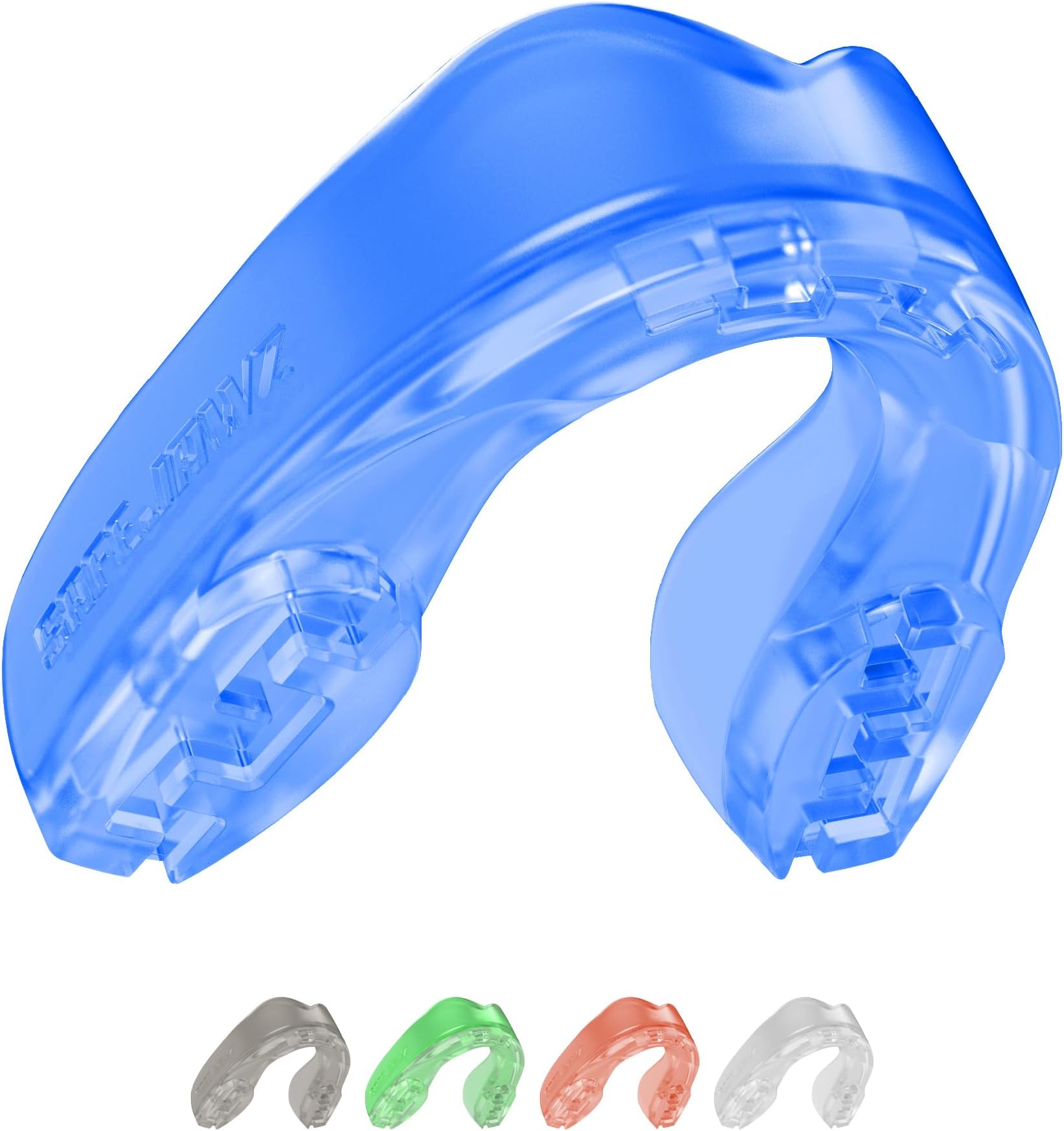 Mouth Guard, Elements Dual Layer Mouthguard for Adults & Youth with Case, Easy Fit Remoldable Mouthpiece for Football, Boxing, Lacrosse, MMA, Basketball & All Contact Sports