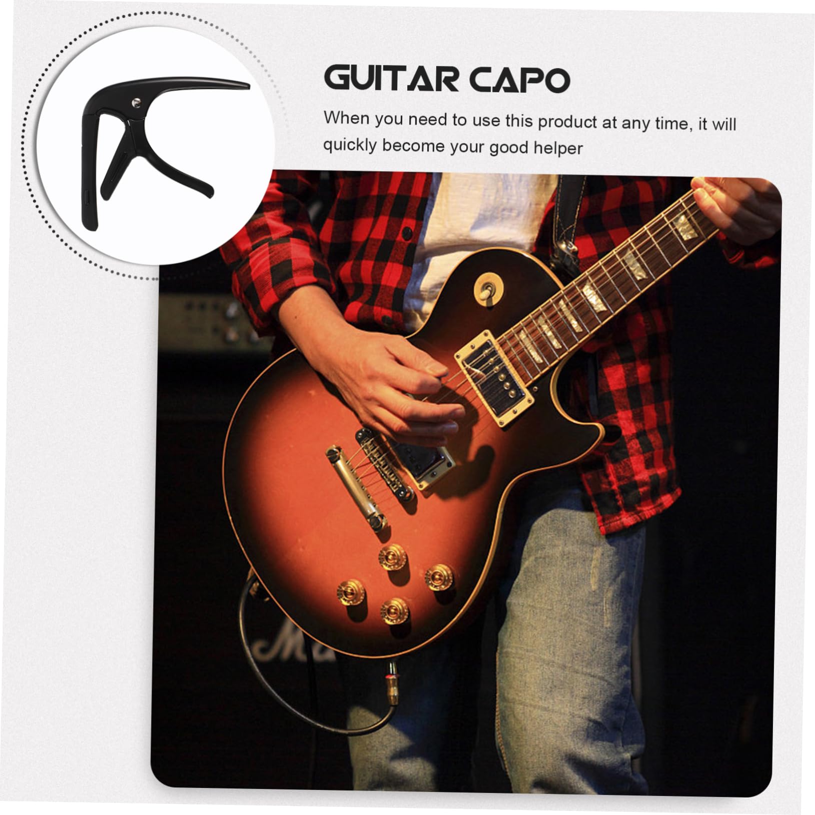 ibasenice 5sätze Guitar Capo Mit Pick Tragbare Und Modifizierte Gitarren-klammer Aus Langlebigem Für Akustische Und Elektrische Gitarren Vielseitiges Zubehör Für Musiker