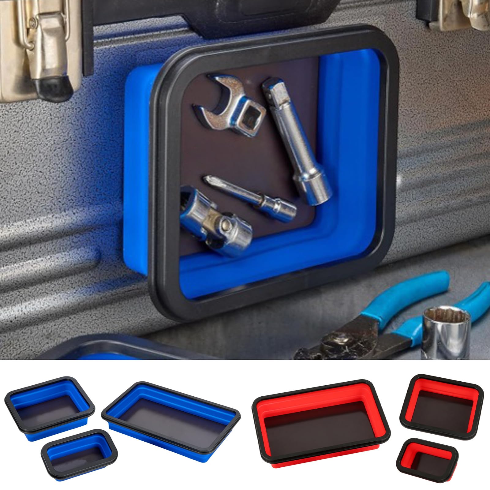 Set di vassoi magnetici per attrezzi: vassoio per attrezzi magnetico