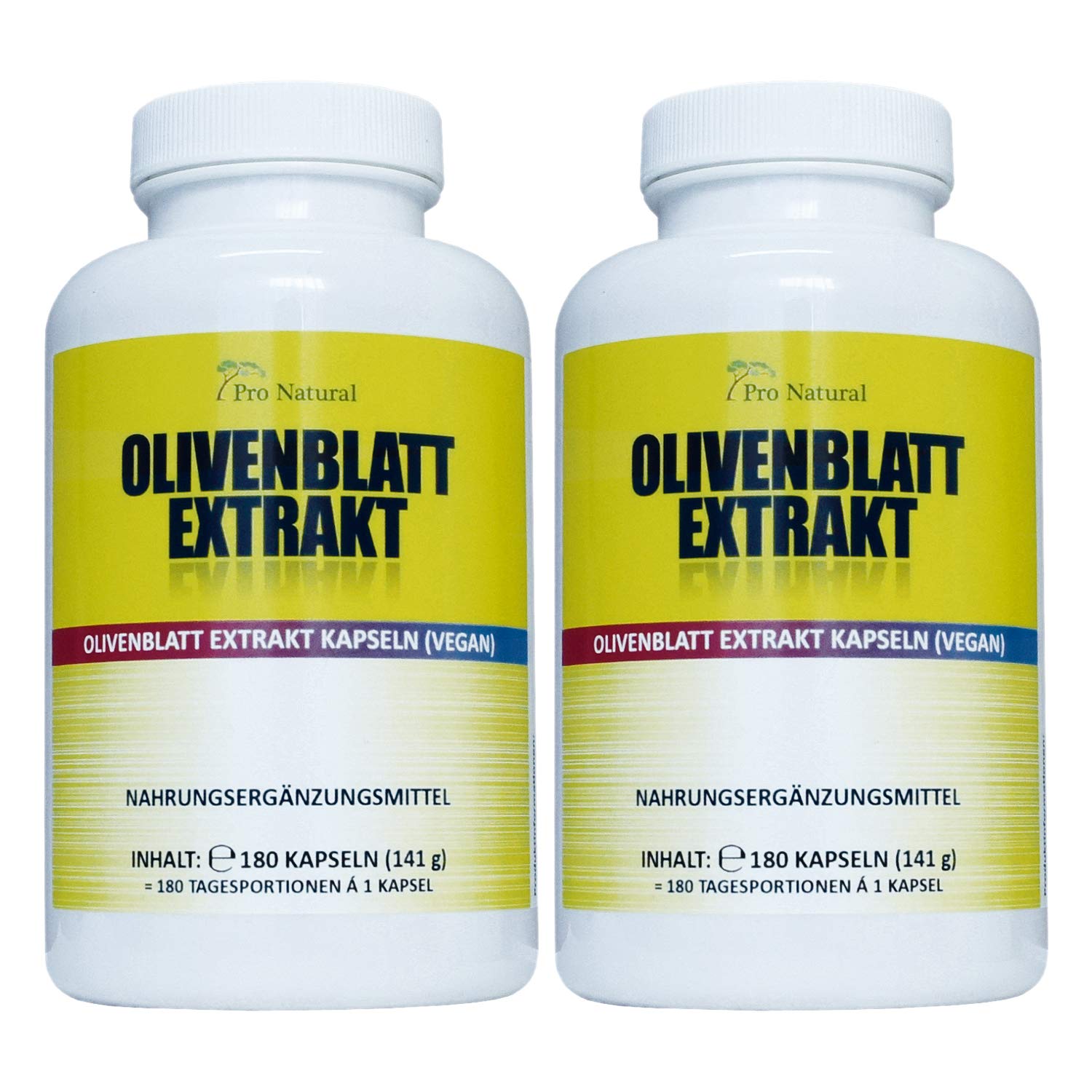 Olivenblatt Extrakt 650, 180 vegane Kapseln, hochdosiert mit 650 mg, Olivenblattextrakt mit 20% Oleuropein 130 mg