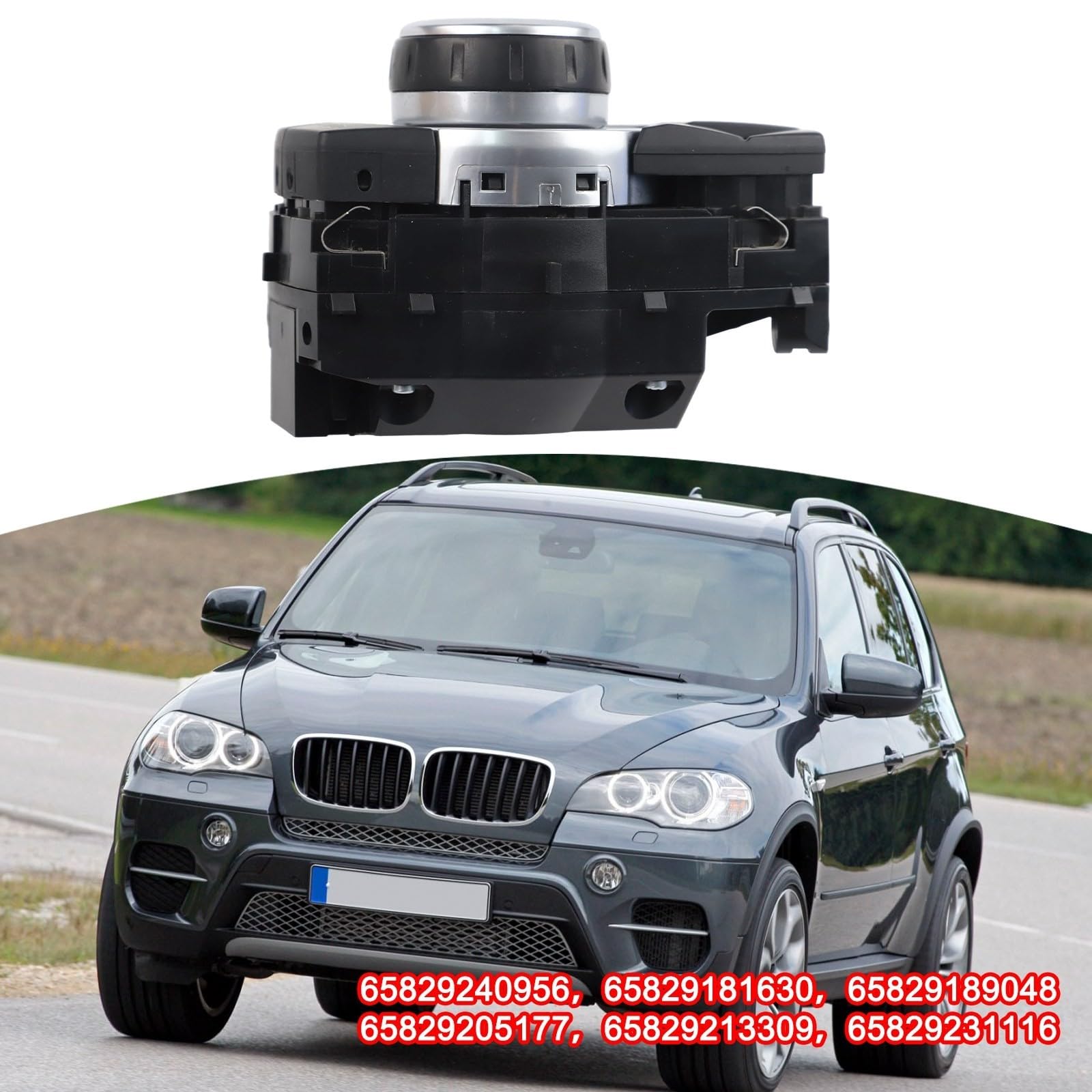 Controlador de interruptor multimedia de 4 pines compatible con BMW E82, E90, E84, E70, E71, X1, X5, X6, pieza de repuesto de joystick multimedia, módulo de control de audio de consola central