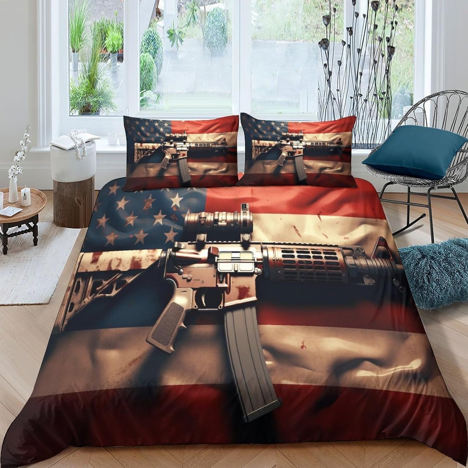 Housse de couette militaire 3D pour transformer l'ambiance d'une chambre d'ado