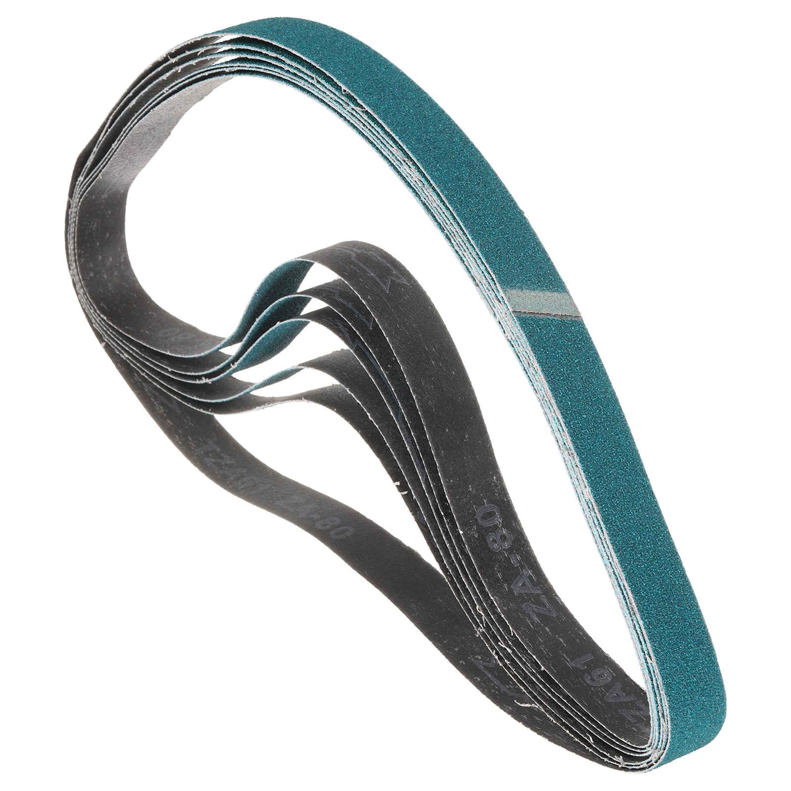 Kozelo 6 Pack Sanding Belts 50mm x 1067mm 80 Grit Zirconia Abrasive Belt Sander Paper for Belt Sander Metal Grinding Wood Working Weld Rust Removal