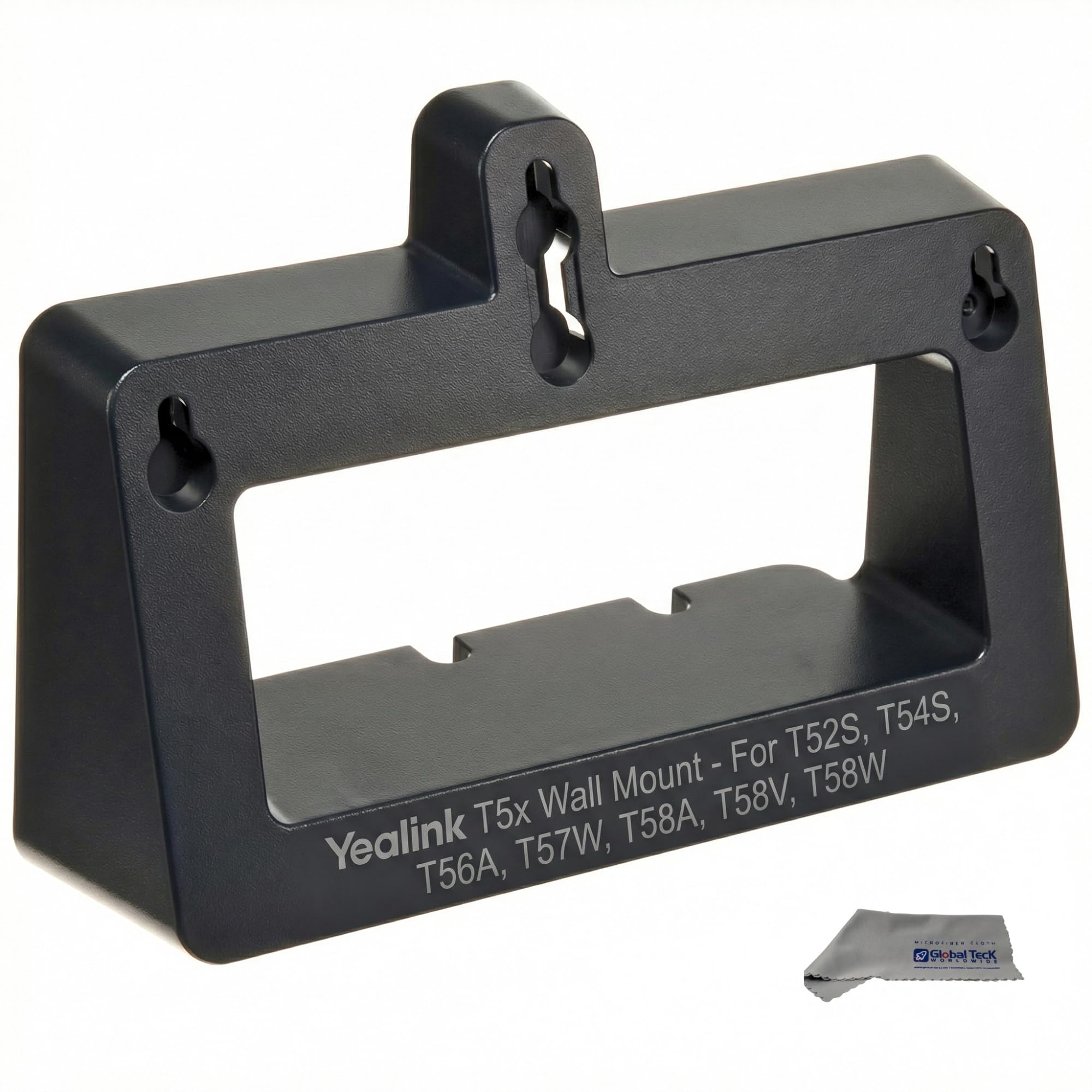 Yealink - Soporte de Pared para teléfonos SIP, IP, Escritorio con paño de Microfibra #Yea-WM-B