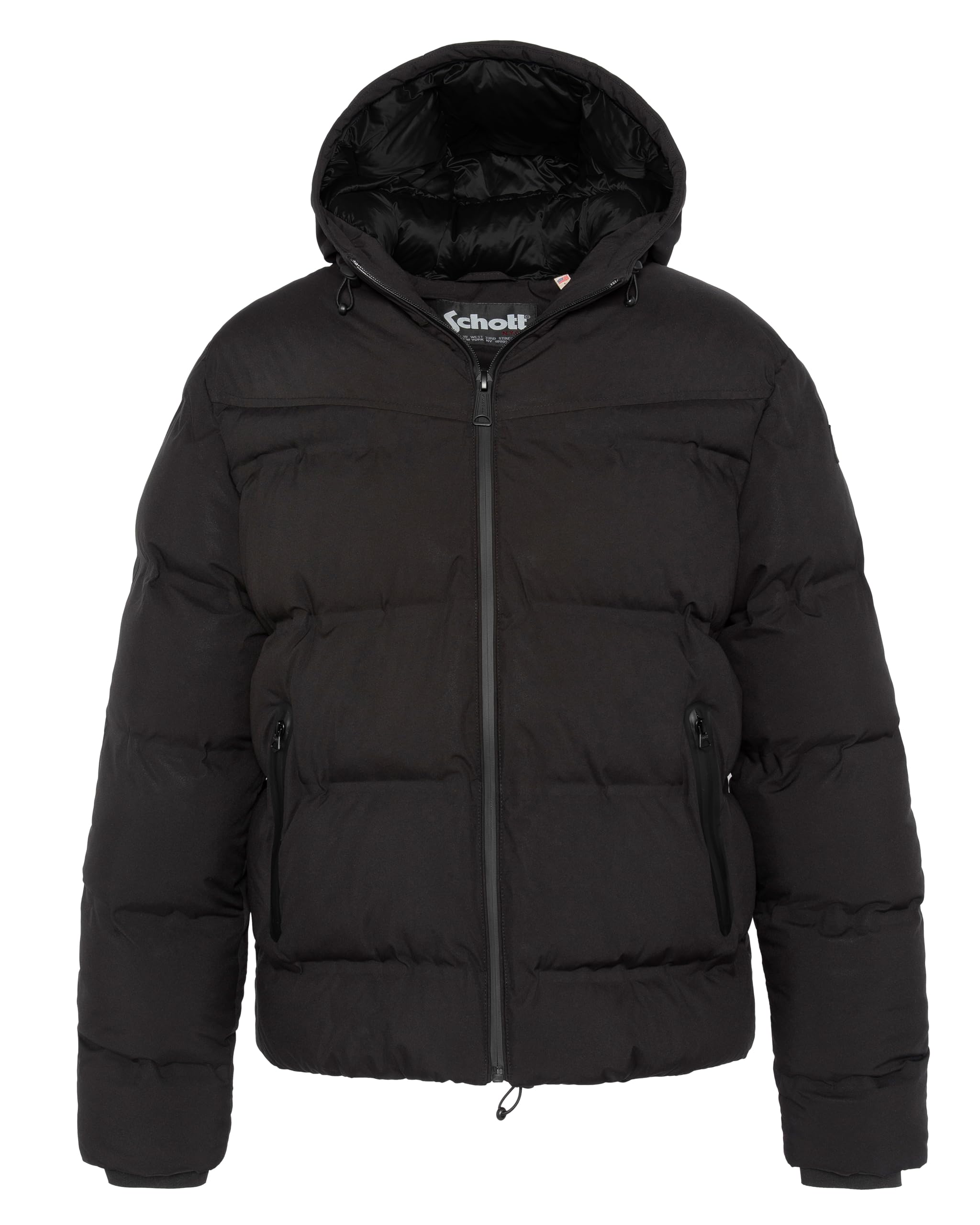 Schott ALASKA23 Schwarz - Kleidung Daunenjacken Damen 91,95