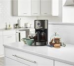 Cuisinart Acier inoxydable 12-Cup Machine à café, Acier inoxydable noir DCC-1220BKS