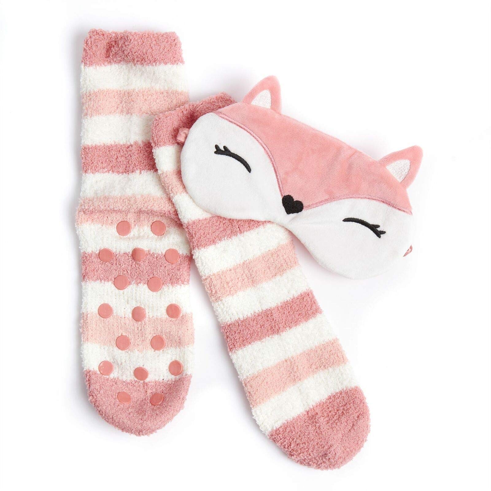 STC StoresLadies Eyemask and Cosy Slipper Sock Set
