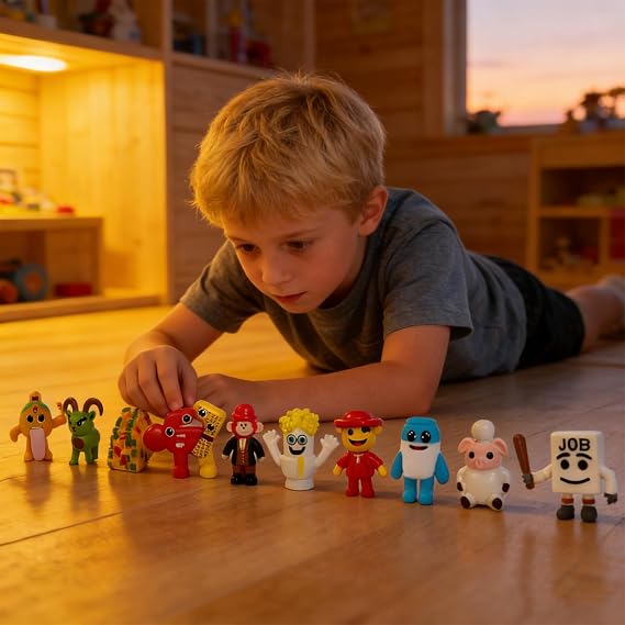 24 Pcs Steal A Brainrot Action Figures Set with Box, Steal a Brainrot Collectible Toys Funny 67 Strawberry Elephant Figures for Kids & Adults Creative Desk Decorations Gifts for Fans Friends