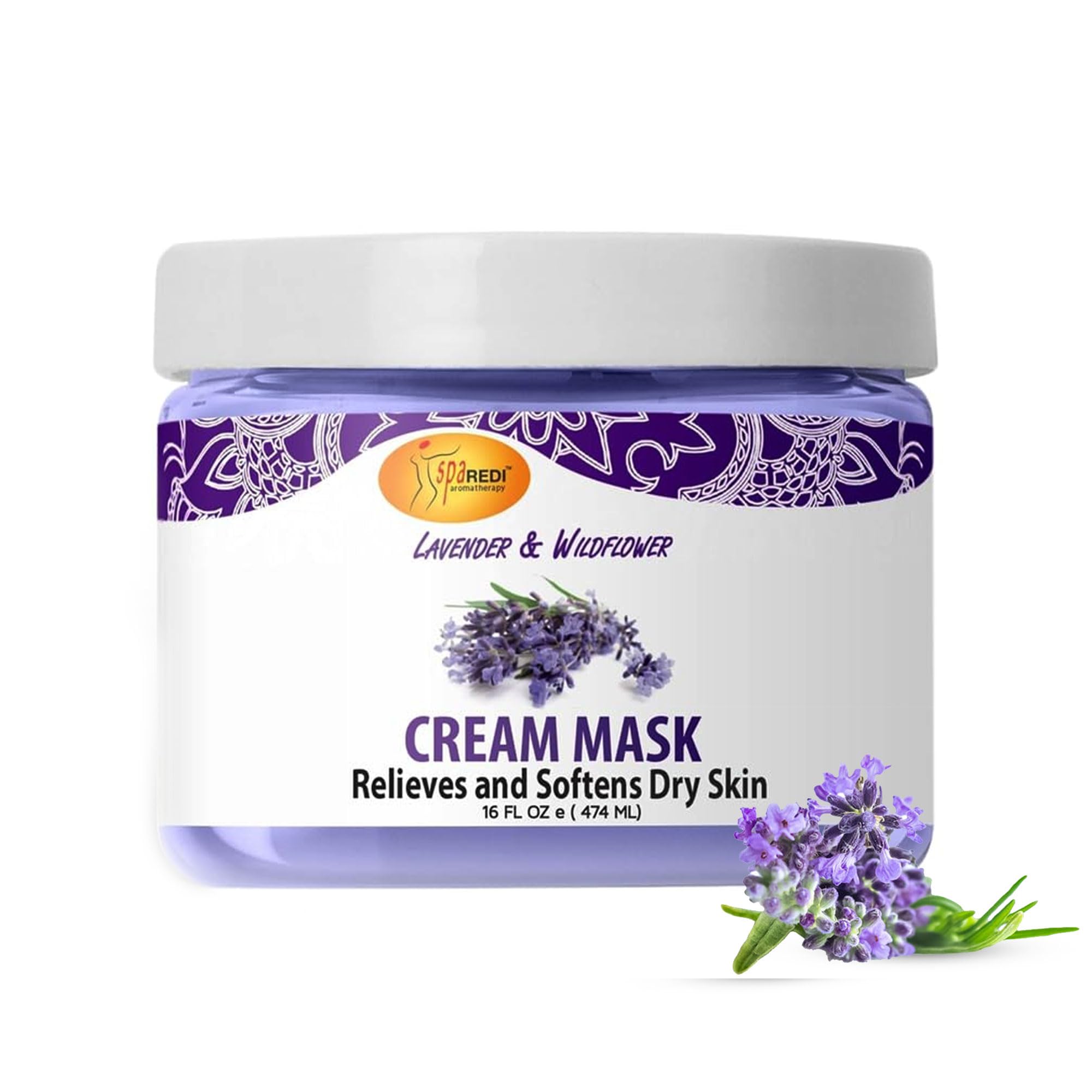 Spa Redi Lavender & Wildflower Pedi Clay Mask, 16oz