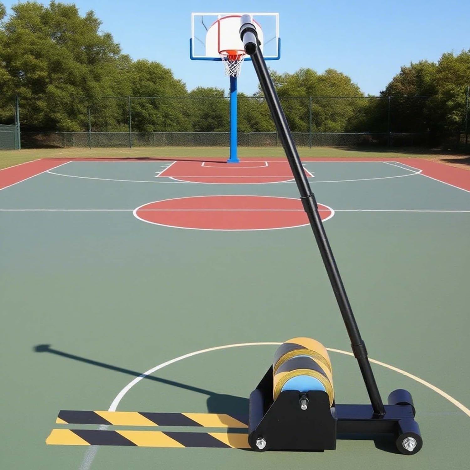 Pushable Floor Tape Applicator, for Court Line Marking, Striping Machine & Masking Tape Kit - Basketball, Gym, Sports Fields Floor Court Sticking Equipment