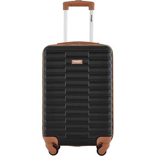 Wrangler 22" Outrider Hardside Carry-On Luggage, Black