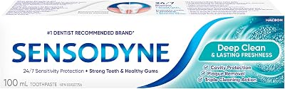 Sensodyne Deep Clean Toothpaste for Sensitive Teeth, 100mL
