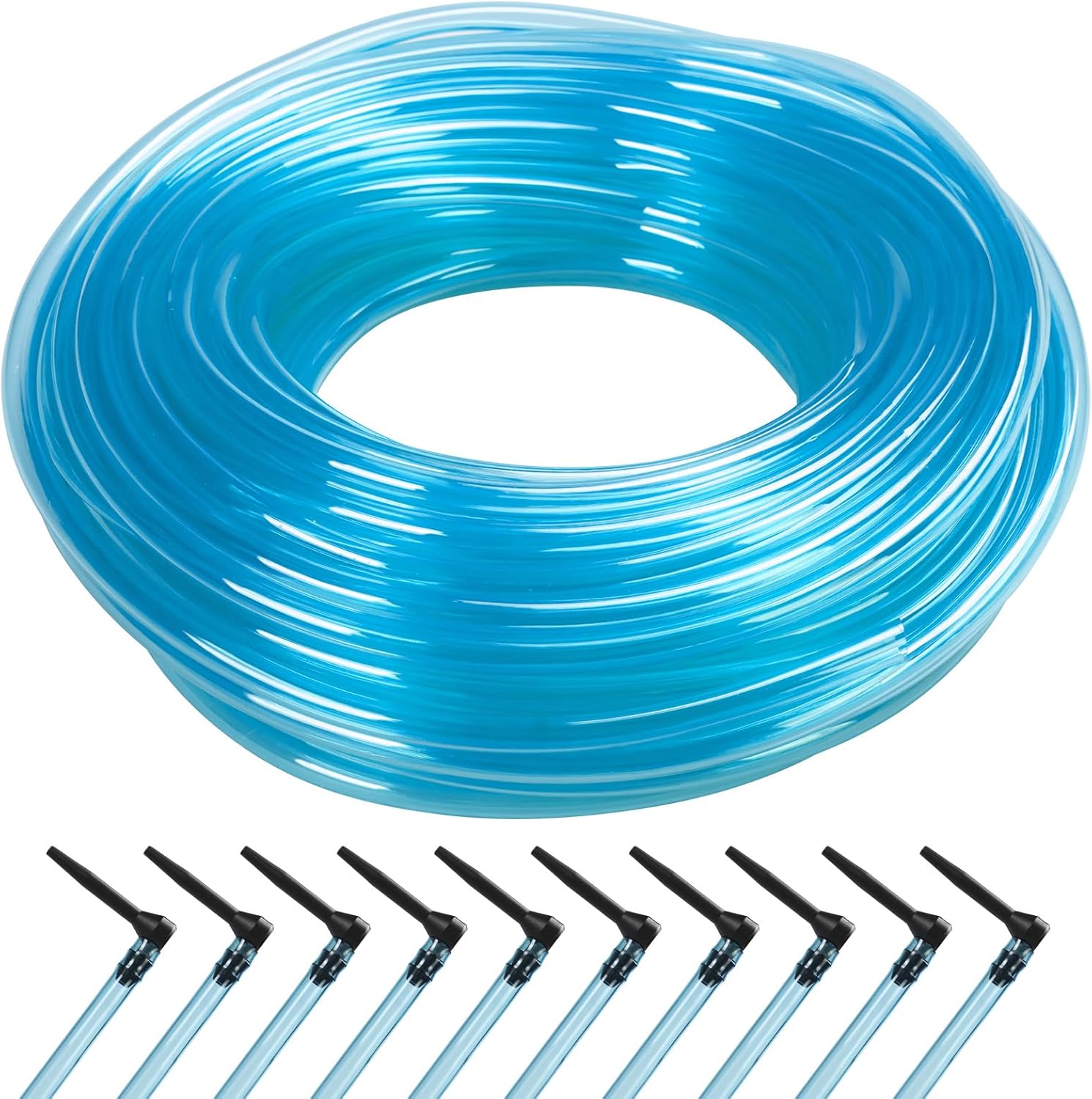 120 Ft Maple Syrup Tree Tapping Tubing Line Maple Sap Vacuum Tubing Maple Syrup Tapping Kit with 10 Pieces Maple Tree Taps Syrup Collection Tubes Vacuum Line Hose for Maple Syrup Collection Supplies