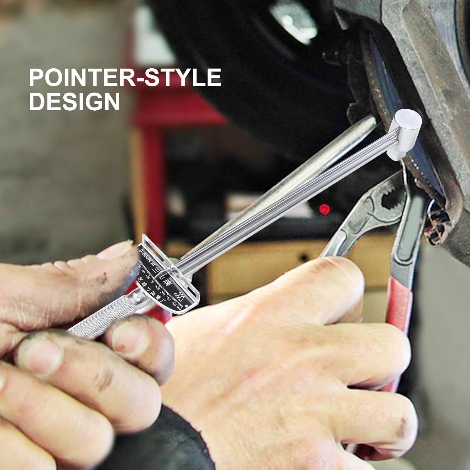 Adjustable 3/4 Inch Pointer Socket Torque Wrench 500nm Professional Torque Hand Tool for Car Repair and Auto Maintenance