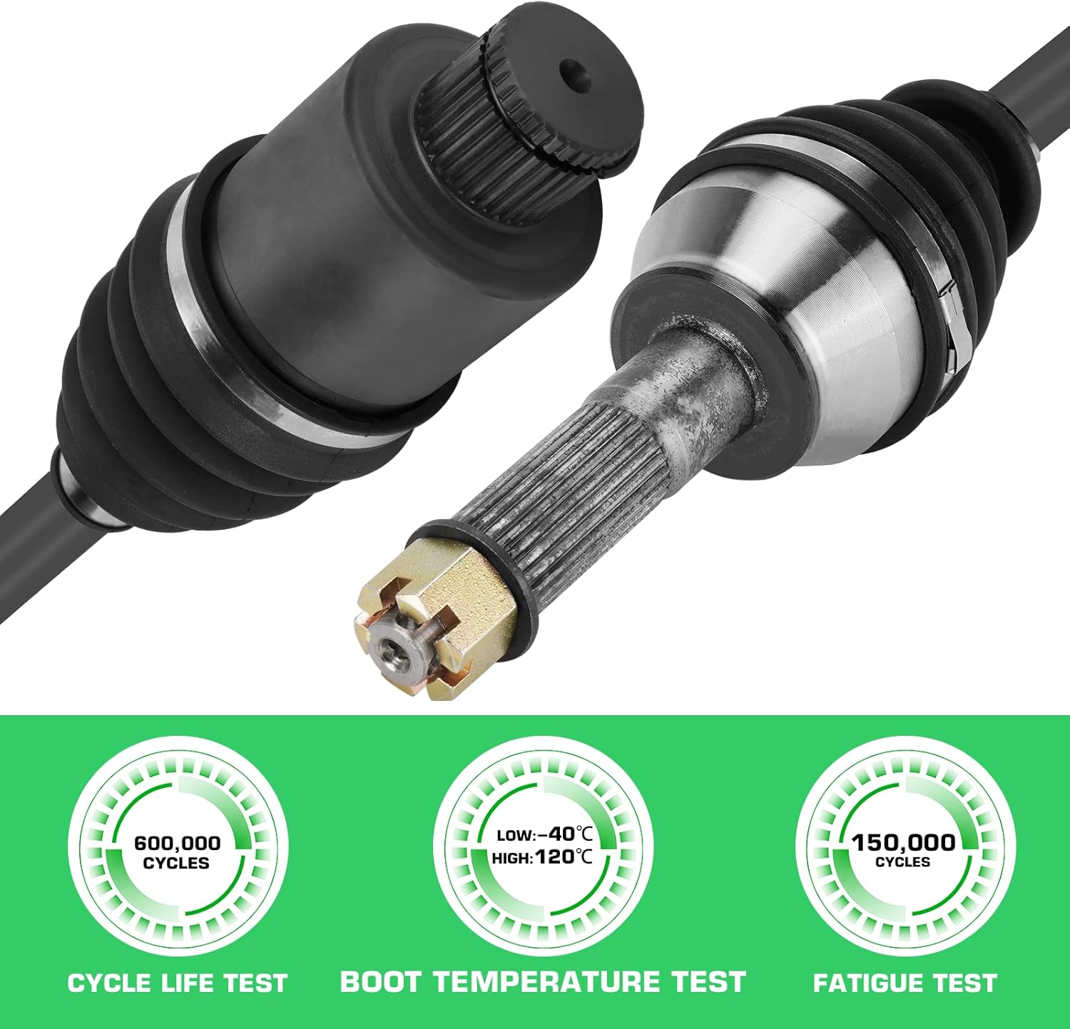 Youxmoto Rear CV Axle for Polaris 4x4 2006-2013 Sportsman 500 HO (06-09 500 EFI); 06-14 Sportsman 800 (NON Touring/x2); 2011-2014 Sportsman 400; 2014 Sportsman 570; Drive Half Shaft 1332935, 1332421