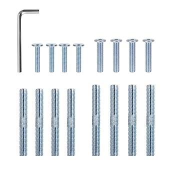 Cat Scratching Post Replacement Screws, M10 and M8 Screws for Cat Scratching Post with Allen Wrench 4PCS Threaded Bolt and 4PCS Screw 17 pcs