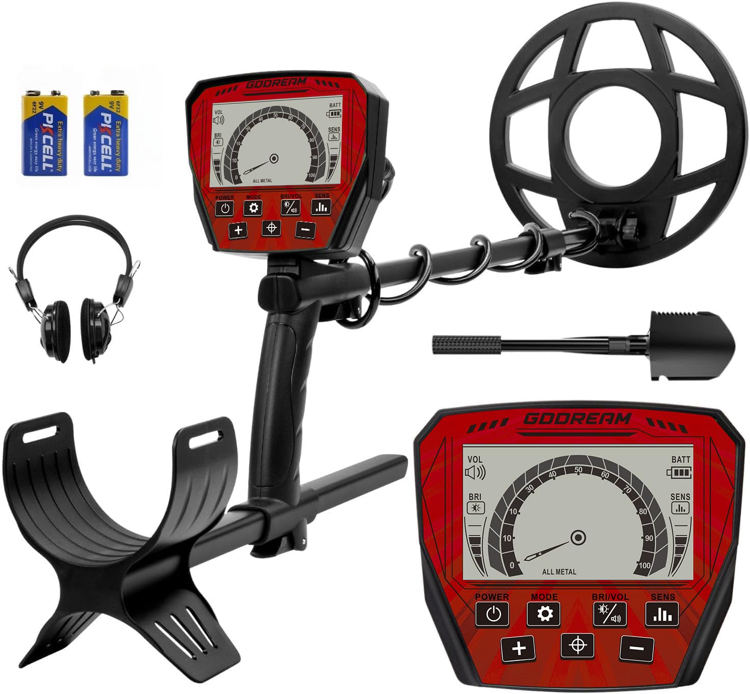 Amazon.com : GDDREAM Metal Detector for Adults – High Accuracy, 4