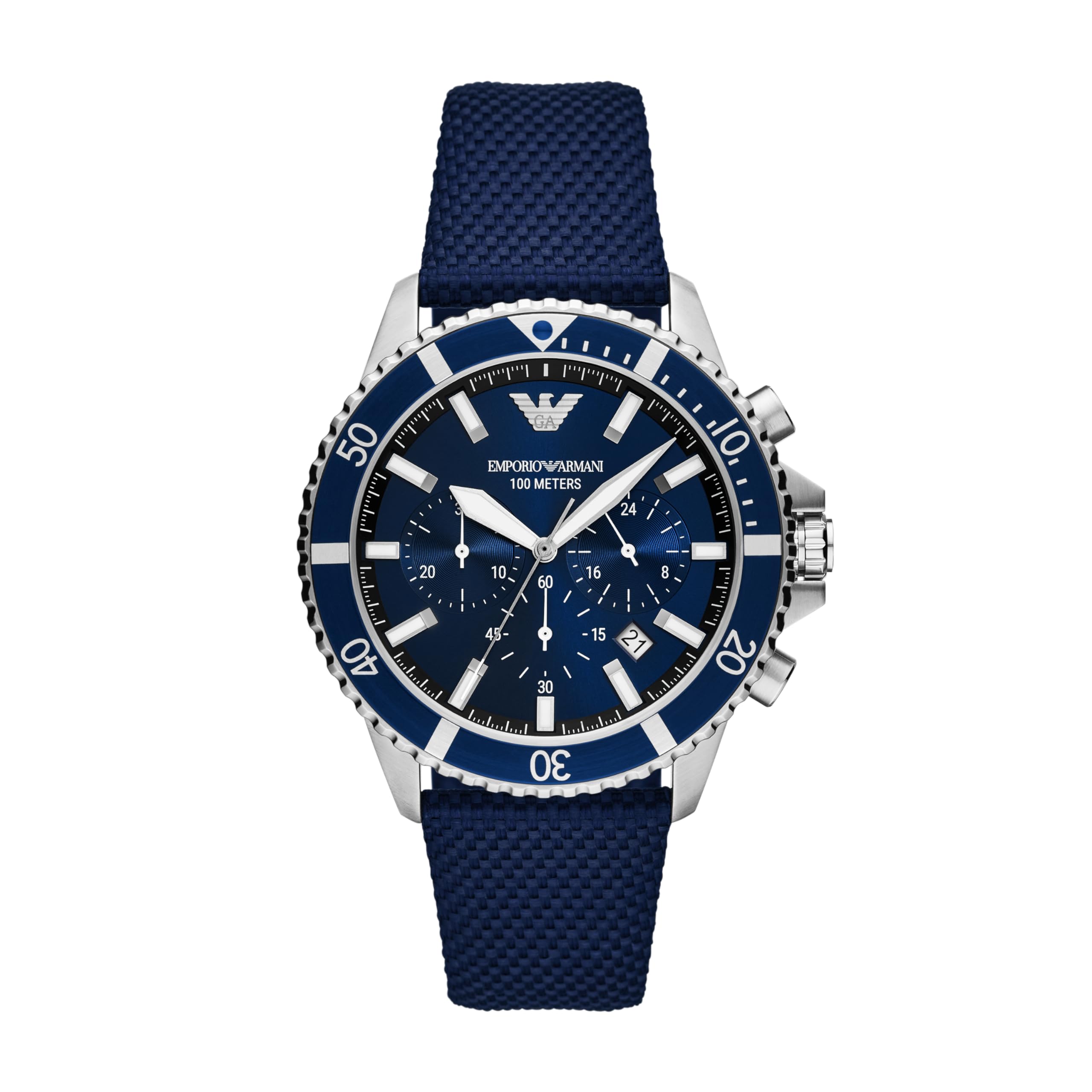 Emporio Armani Nylon Analog Blue Dial Mens Watch-Ar11588 (B0CR5FXW28) Amazon Price History, Amazon Price Tracker