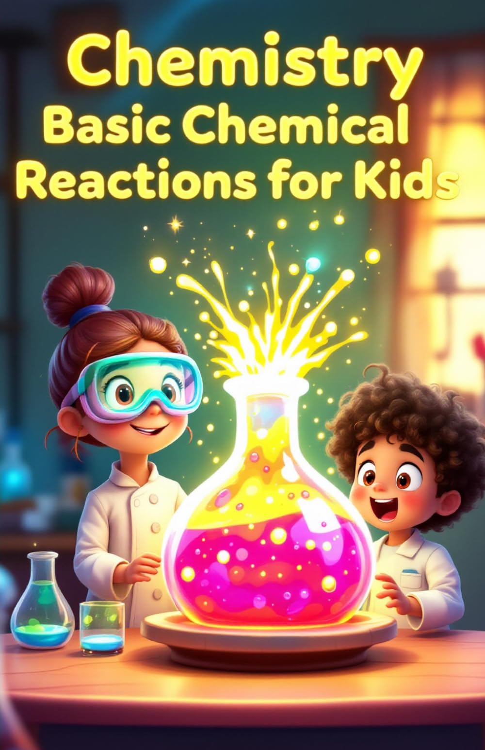 Chemistry Basic Chemical Reactions for Kids: A Fun Illustrated Guide to Combustion Oxidation Polymers Batteries and How Reactions Shape Our World (Chemistry Book For Kids)