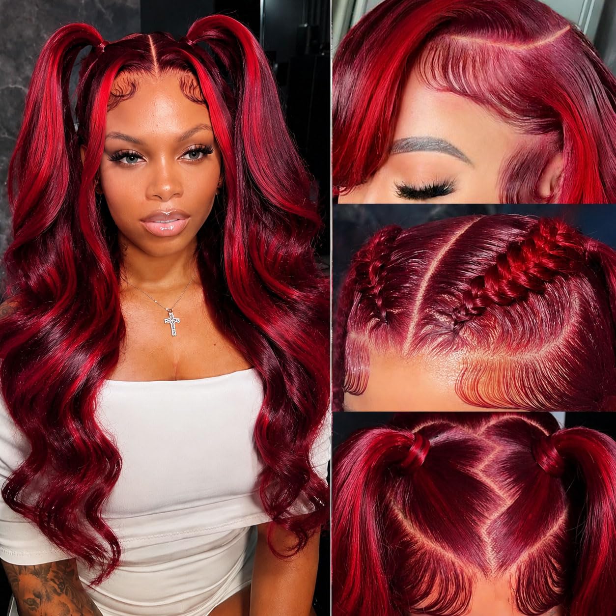 Versatile Human Hair Wig in Multiple Styles