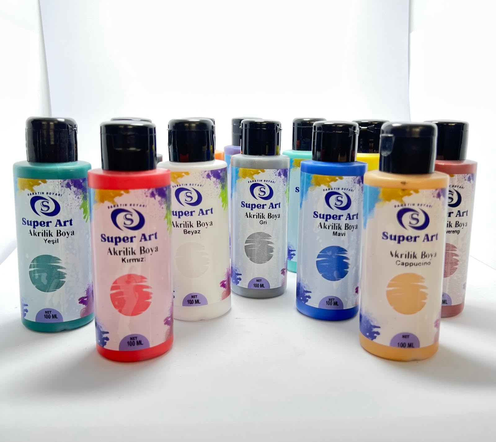 SuperArt Akrilik Boya Seti 12'li 12x100 mL