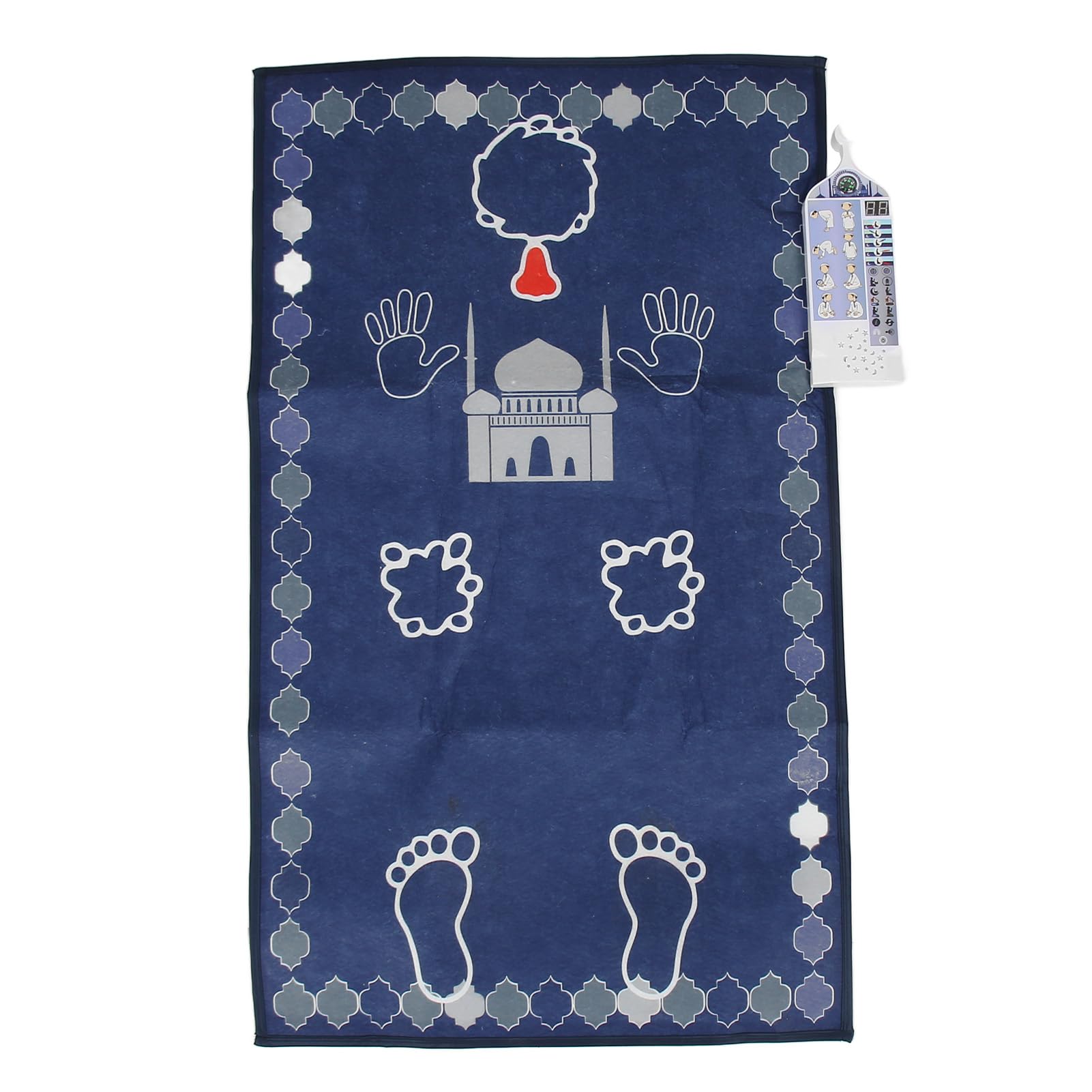 Septpenta Smart Intelligent Muslim Prayer Rug, Electronic Islamic Prayer Carpet Mat, Foldable and Portable for a Fun and Enjoyable Way to Pray Muslim Prayers(23.6 X 39.4in)