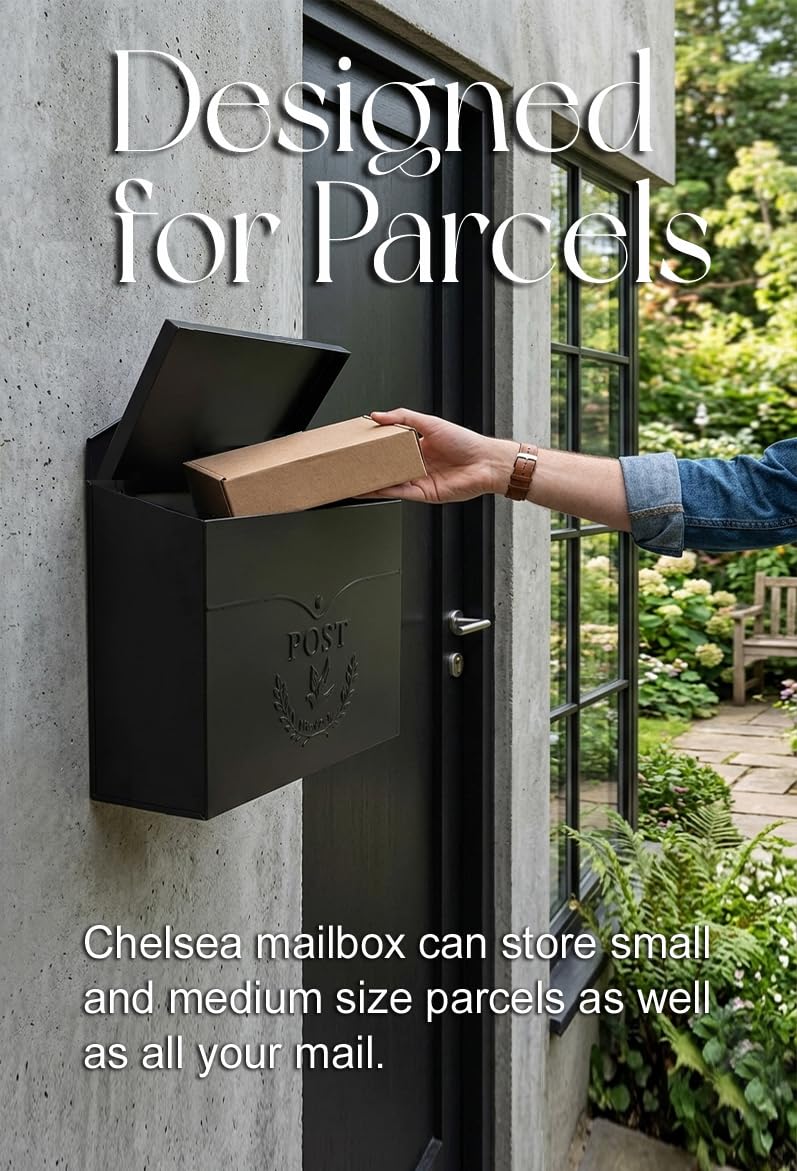 NACH mb-6946 - Cassetta postale Chelsea, colore: Nero